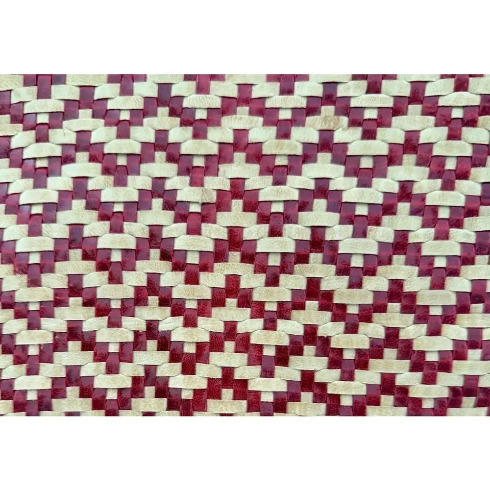 Vintage Romani Fratelli Woven Shoulder Bag Made Italy Boho Chevron Tote Purse